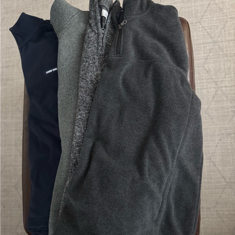 Lot of 4 Quarter Zip-Up Sweater